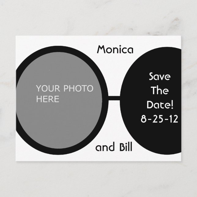 Postal De Anuncios Perlas Negras y Blancas (Anverso)