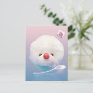 Postal De Anuncios Perro de hielo sacudido con agua dulce
