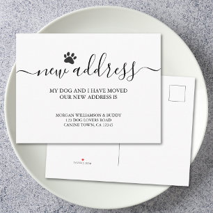 Postal De Anuncios Perro en Movimiento