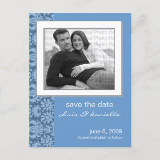 Postal De Anuncios ¡Personalice su Save The Date! ¡Elija su color!