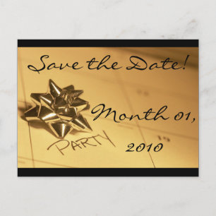 Postal De Anuncios Personalizable ¡Salve la fecha!