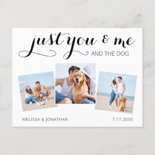 Postal De Anuncios Personalizado Collage de fotos Mascota Boda Perro 