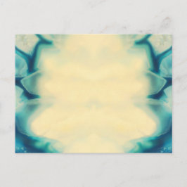 Postal De Anuncios Personalizado En Blanco Elegante Jewel Azul Guarda