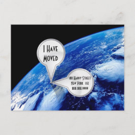 Postal De Anuncios Personalizado He Trasladado Postcard