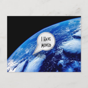 Postal De Anuncios Personalizado He Trasladado Postcard