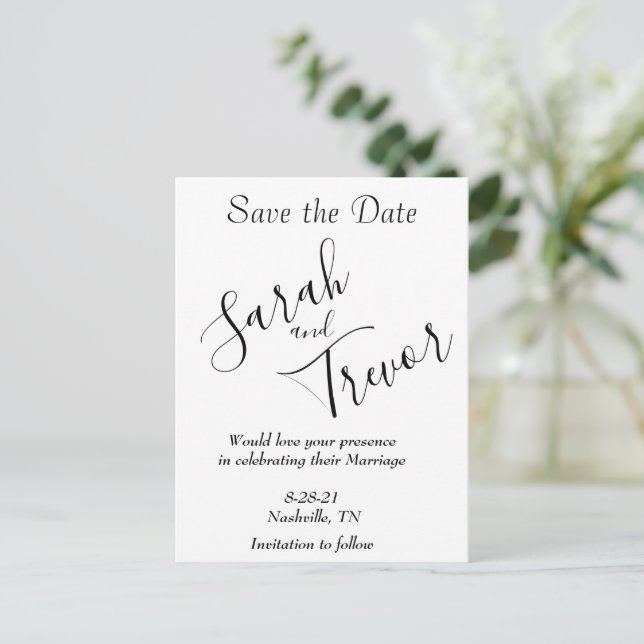 Postal De Anuncios Personalizado simple (Anverso de pie)