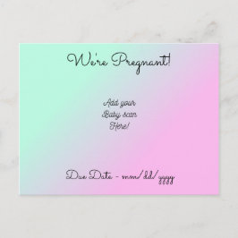 Postal De Anuncios Personalizados Estamos embarazadas