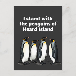 Postal De Anuncios Pingüinos Contra Aranceles Bandera De Jardín Anti 