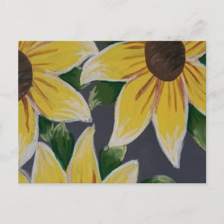 Postal De Anuncios Pintura de girasol - Regalo único y lindo para la