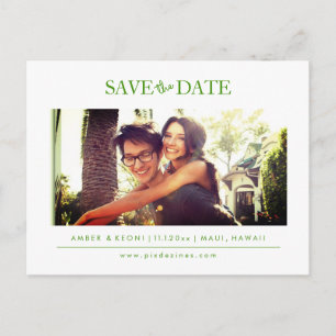 Postal De Anuncios PixDezines DIY color Ahorra la Fecha