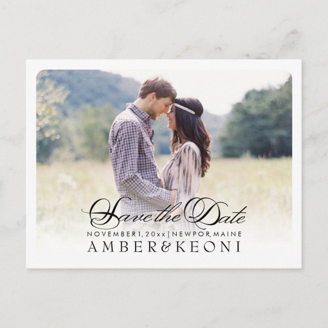 Postal De Anuncios PixDezines Guardar el script de fecha/fecha de ven (Anverso)