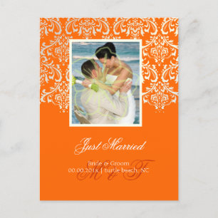 Postal De Anuncios PixDezines Rossi Damask/Foto/DIY color+ocasión