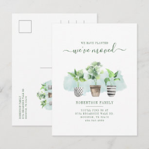 Postal De Anuncios Plantas de Interior Boho Nuevas Raíces Cambio de D