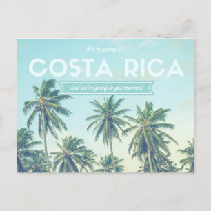 Postal De Anuncios Playa tropical Boda de Costa Rica salva las fechas