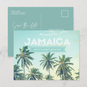Postal De Anuncios Playas Tropicales Jamaica Boda Save the Dates