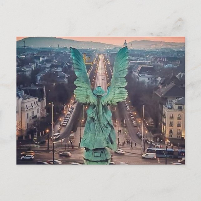 Postal De Anuncios Plaza de los Héroes   (Anverso)