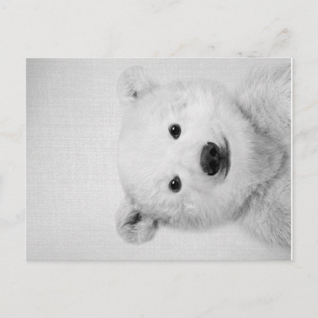 Postal De Anuncios Polar-bear, Polar-bear Canvas Gift for Her  (Anverso)