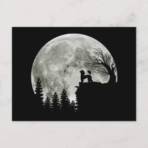 Postal De Anuncios Poodle Sobre Regalo De Halloween De Montaña Para E