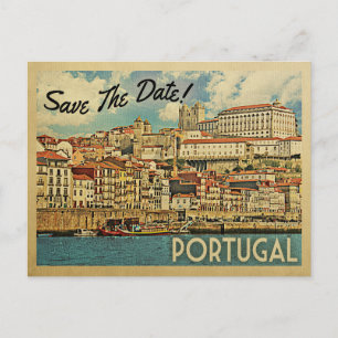 Postal De Anuncios Portugal Guarde la Fecha Río Douro