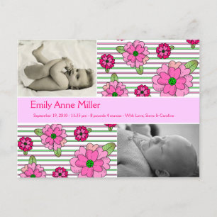 Postal De Anuncios Posada rosa - Niña bebé