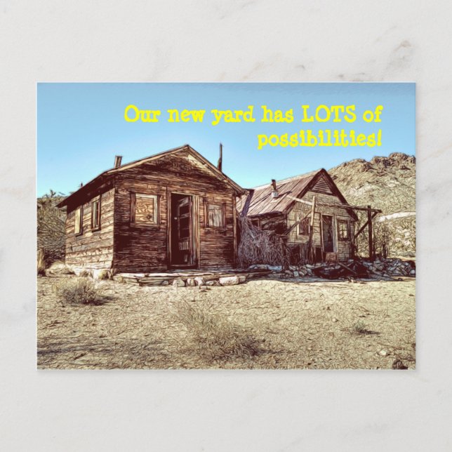 Postal De Anuncios Posibilidades del jardín delantero divertido cambi (Anverso)