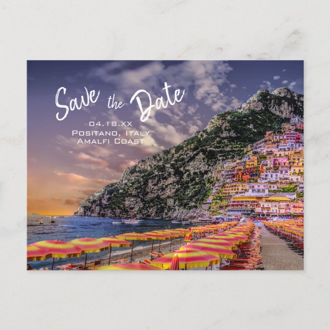 Postal De Anuncios Positano Boda Amalfi Costa Boda italiano (Anverso)