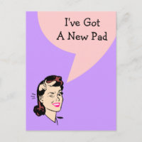 Postcard Cute he movido la nueva libreta de direcc