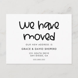 Postal De Anuncios Postcard de movimiento de script de corte