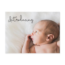 "Presentación" del Personalizado Photo Baby Invita