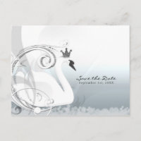 Princesa Cisne Plata y Blanco Save the Date