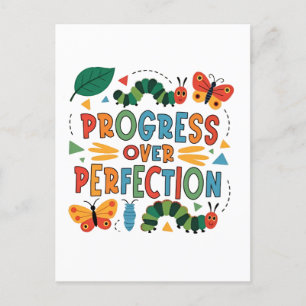 Postal De Anuncios Progreso sobre la perfección Kindergarten Bugs