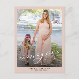 Postal De Anuncios Próximamente foto embarazo