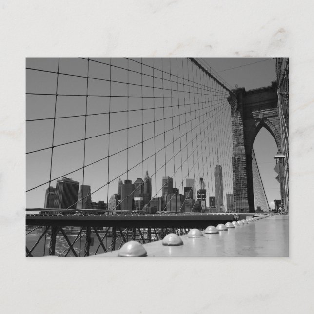 Postal De Anuncios Puente de Brooklyn (Anverso)