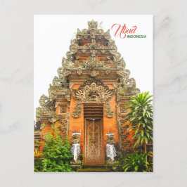 Postal De Anuncios Puerta adornada en Ubud, Bali, Indonesia