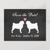 Pug Guardar Fecha de Boda