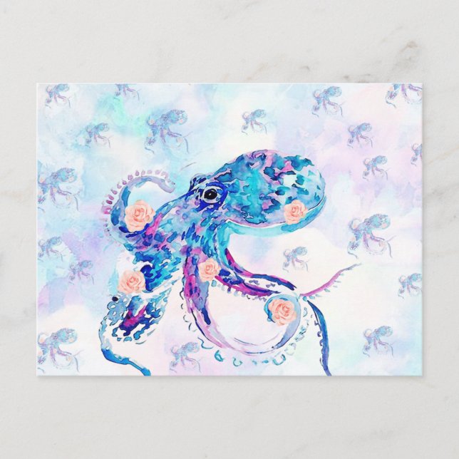 Postal De Anuncios pulpo pastel en sueño (Anverso)