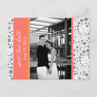 Postal De Anuncios Punto y bloque - Guardar la fecha personalizada - 