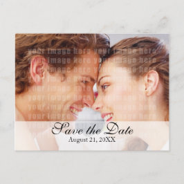 Postal De Anuncios Purple Save the Date Postcard