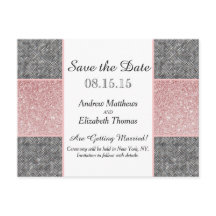 Purpurina Rosa bonito y tela gris