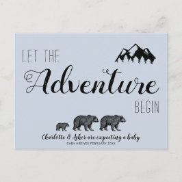 Postal De Anuncios Que La Aventura Comience El Embarazo De Woodland