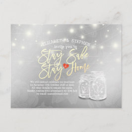 Postal De Anuncios Quédate en Casa Quédate Seguro Postergación de Bod