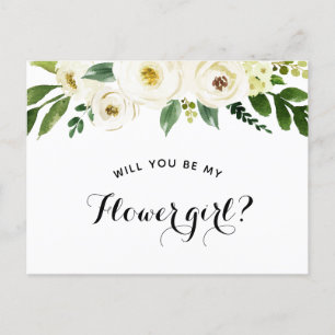 Postal De Anuncios ¿Quieres ser mi dama de flores Propuesta