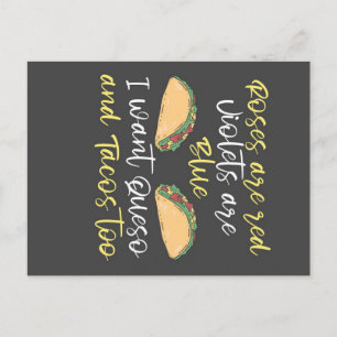 Postal De Anuncios Quiero Queso y Tacos También_701e34210f53ab0073e61