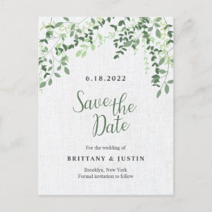 Postal De Anuncios Ramas y hojas verdes