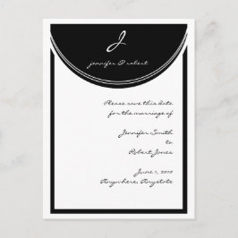 Postal De Anuncios Reacción inicial Guardar la fecha