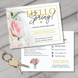 Postal De Anuncios Real Estate Agent HELLO Spring checklist