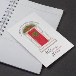 Postal De Anuncios Realtor Marketing Bienvenido a Casa Puerta Roja Pi