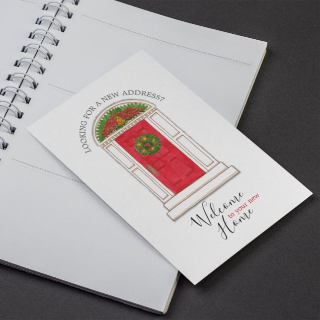 Postal De Anuncios Realtor Marketing Bienvenido a Casa Puerta Roja Pi (Subido por el creador)