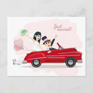 Postal De Anuncios Recién Casados