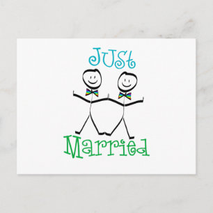 Postal De Anuncios Recién casados gays